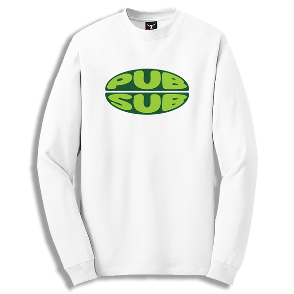 Santa Cruz x TMNT Sewer Dot White Long Sleeve T-Shirt