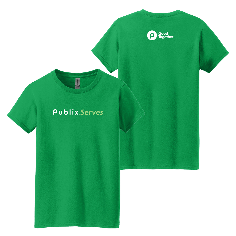 Publix Serves Good Together Ladies T-Shirt - Irish Green