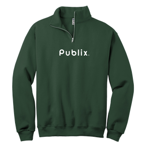 Cadet Collar Fleece Sweatshirt - Forest Green