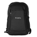 Leatherette Water Resistant Backpack - Black