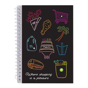 Retro Publix Neon Inspired Notebook