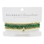 Set of 3 - Goldbead -Green-Goldbead Bourbon and Boweties Publix Bracelet