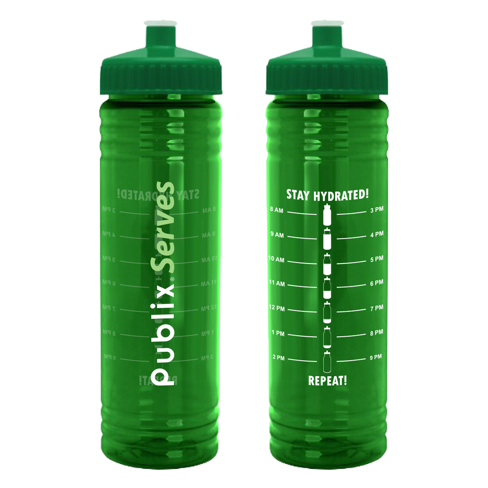 Publix Serves - Slim Fit Water Bottle with Push-Pull Lid 24 oz.