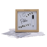 Magnetic Letter White Board with Wood Frame